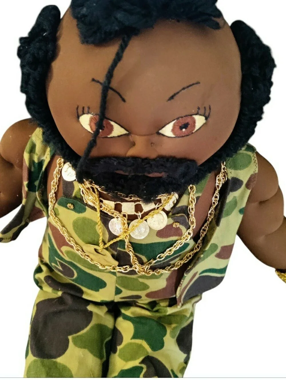 1980s Mr T plush Doll With Chain And Outfit 24